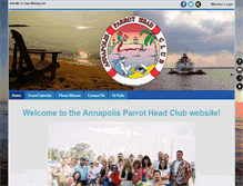 Tablet Screenshot of annapolisparrotheadclub.com
